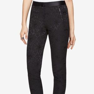 Bcbgmaxazria Allen Floral Jacquard Ankle Pants